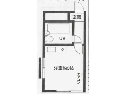 イレブン桜木(ワンルーム/3階)の間取り写真