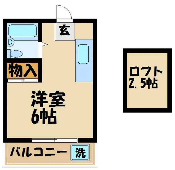 コーポ泉 2階階 間取り