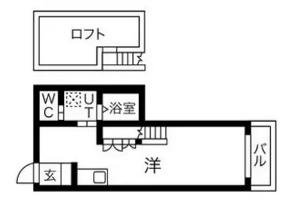 ESTUDIO 南脇(ワンルーム/2階)の間取り写真