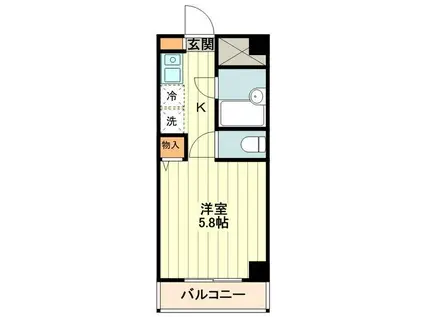 EIGHTYEIGHTタチカワ(ワンルーム/5階)の間取り写真