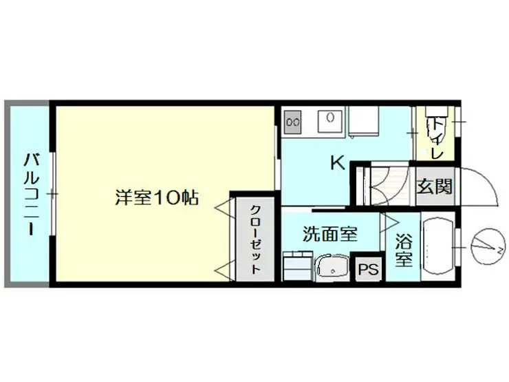 第7常葉コーポ 2階階 間取り