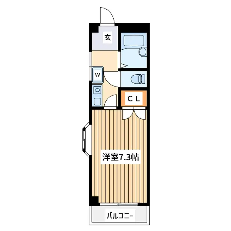ムーンシャイニー参番館 2階階 間取り