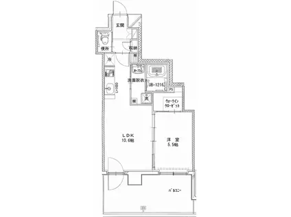 MARIBU FLAT(1LDK/2階)の間取り写真