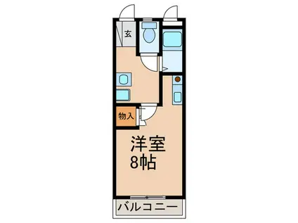 レジデンス高松(ワンルーム/3階)の間取り写真