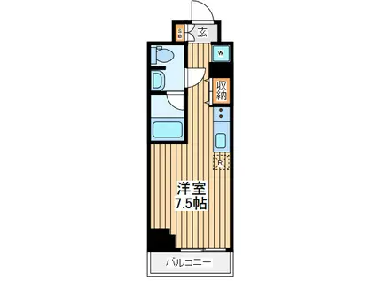 スパシエ横浜アルト(ワンルーム/7階)の間取り写真