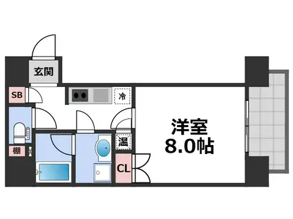 RESIDENCE SHINO(1K/3階)の間取り写真