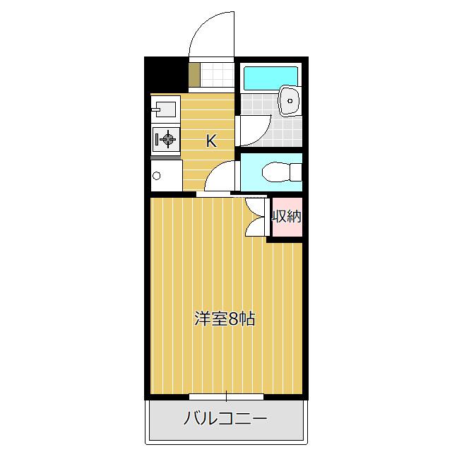 サンホープミノベ(1K/3階)の間取り写真