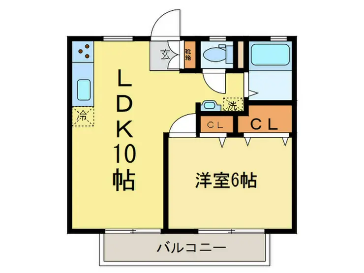 ライラックC 1階階 間取り