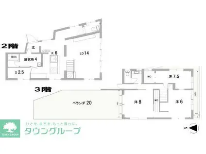 斎木ビル(3SLDK/1階)の間取り写真