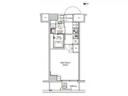 プラウドフラット外神田(1K/5階)の間取り写真