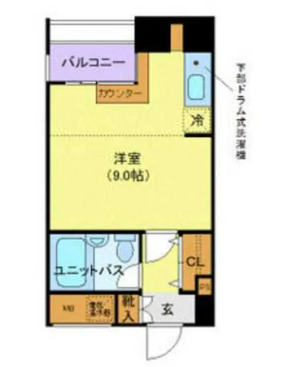 メゾン・ド・ヴィレ東神田 9階階 間取り