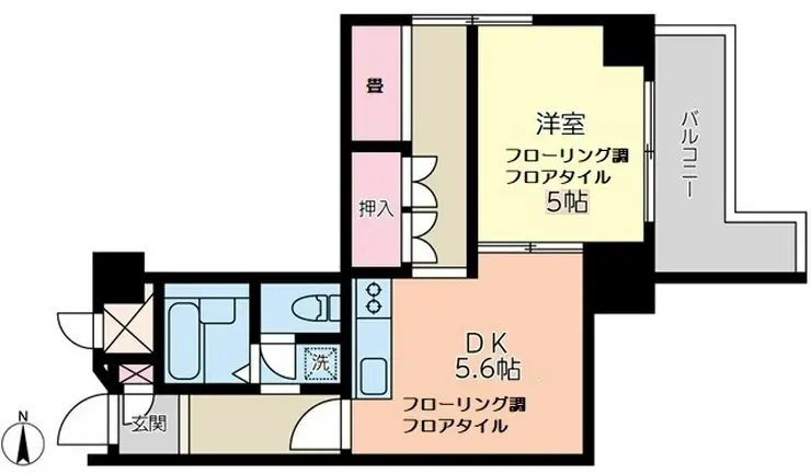 朝日三鷹マンション 2階階 間取り