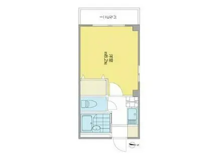 ウエスト COAST(1K/2階)の間取り写真