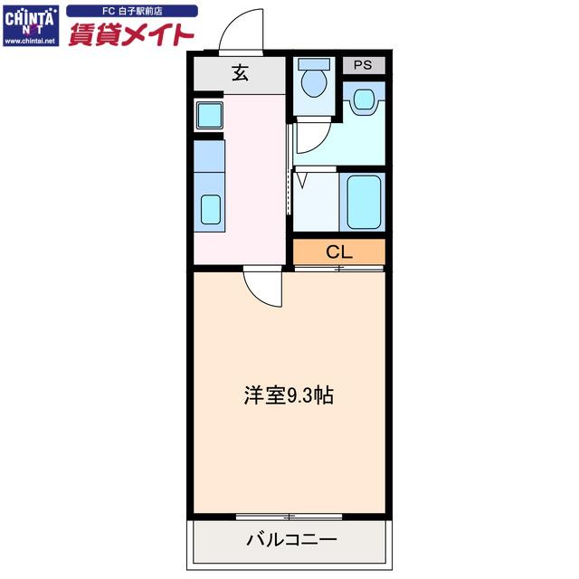 プレミール・レイ(1K/3階)の間取り写真