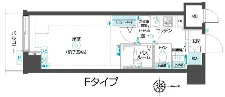 フェニックス武蔵関参番館 2階階 間取り
