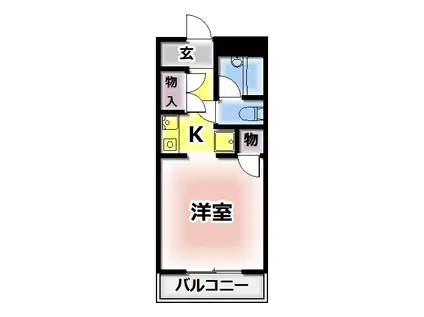 エクセル北浦(1K/3階)の間取り写真