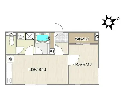 マコラ パレ世田谷(1LDK/3階)の間取り写真
