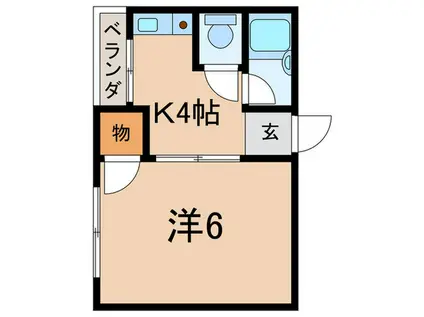 レジデンス三津屋(1K/3階)の間取り写真