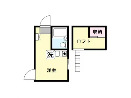 マイプランW(ワンルーム/1階)の間取り写真
