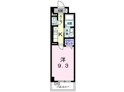 GOOD LIFE(1K/6階)の間取り写真