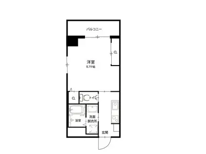 KAYA AOI(1K/8階)の間取り写真