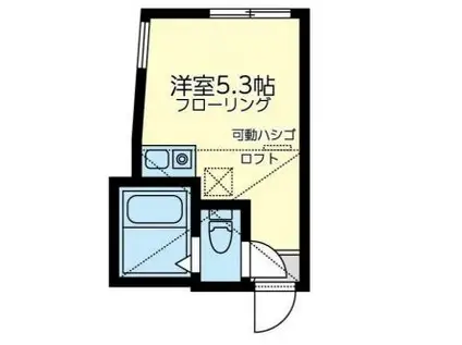 ユナイト日ノ出ルモンド(ワンルーム/2階)の間取り写真