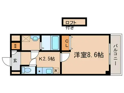 MNK-5(1K/10階)の間取り写真