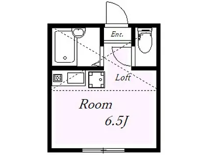 ユナイト根岸ミランダの杜(ワンルーム/1階)の間取り写真