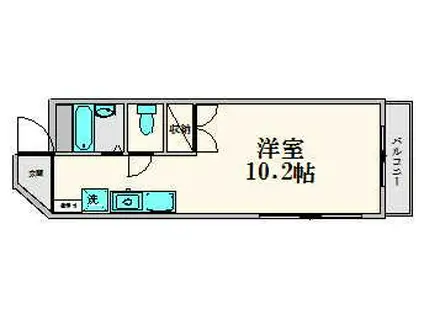 メゾンボックス荻窪(ワンルーム/1階)の間取り写真
