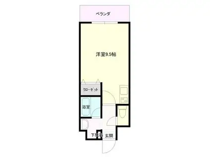 リジェ・ワタナベ(ワンルーム/9階)の間取り写真