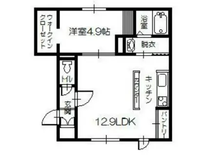 NORFINO LASOIE (1LDK/2階)の間取り写真