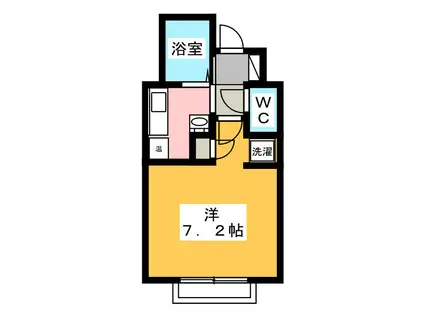 CASA・15(1K/2階)の間取り写真