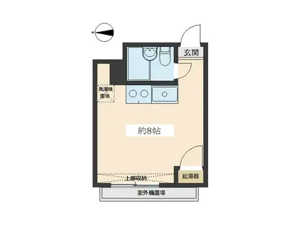 パールハイツ笹塚(ワンルーム/13階)の間取り写真