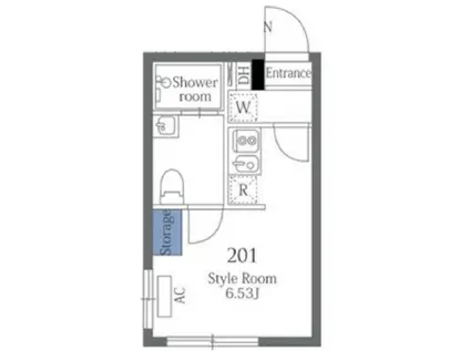 クリプトシーン大森(ワンルーム/2階)の間取り写真