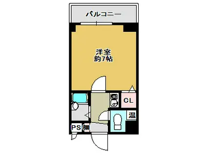 ラフォーレ1番館(1K/3階)の間取り写真
