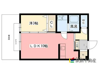 ハイコンプリートI(1LDK/2階)の間取り写真