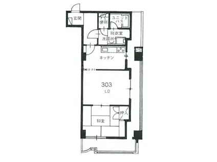 ベルハウス元町(1LDK/3階)の間取り写真