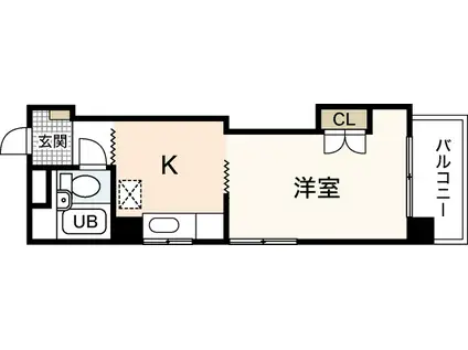 スタープラザ横川(1K/5階)の間取り写真