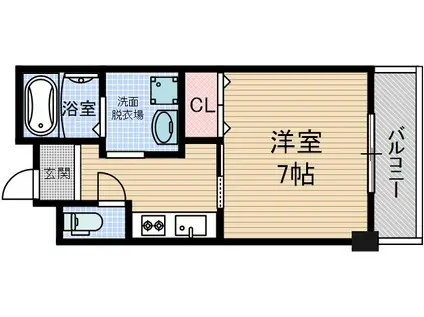 セラフィック・IWT(1K/5階)の間取り写真