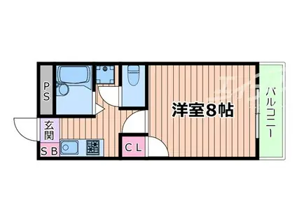 アムール上新庄(1K/1階)の間取り写真