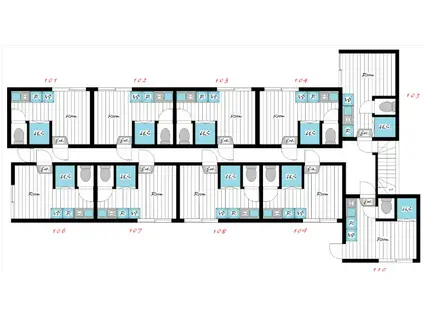 TM北千住(ワンルーム/1階)の間取り写真