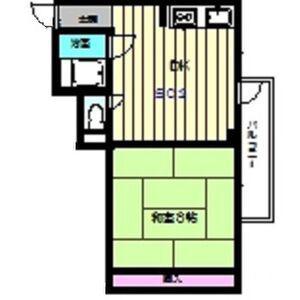庄司コーポ(1DK/5階)の間取り写真