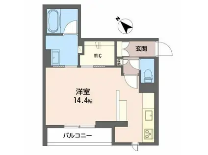 BEREO相生町壱番館 (ワンルーム/1階)の間取り写真