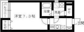 リブレア吉塚南C棟(1K/1階)の間取り写真