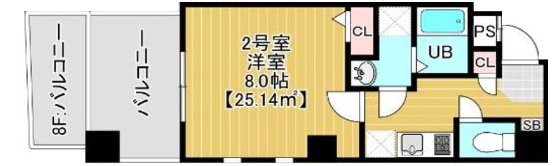 AXIS東浅草(1K/9階)の間取り写真
