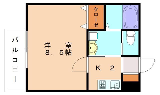 THE PARK(1K/1階)の間取り写真