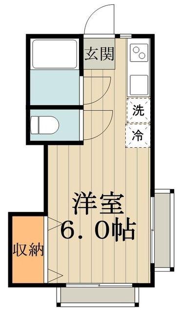 ラシュールつくば(ワンルーム/1階)の間取り写真