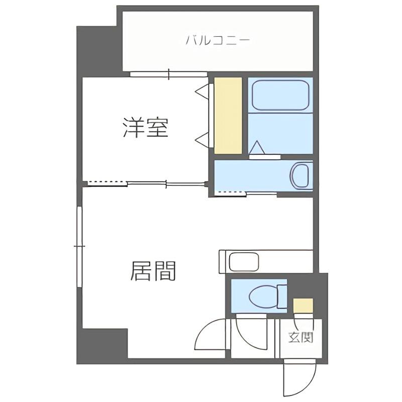 ECLAIR(1LDK/8階)の間取り写真