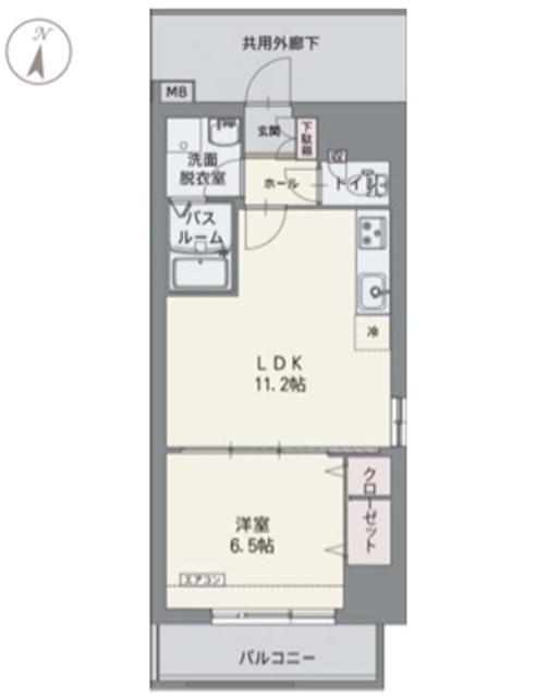 コルディエラ(1LDK/5階)の間取り写真