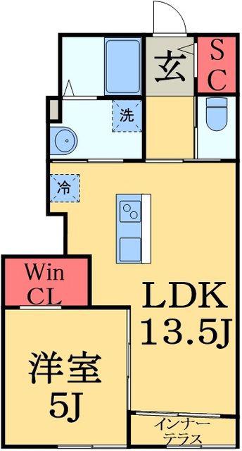 タスカ―タソルテII(1LDK/1階)の間取り写真